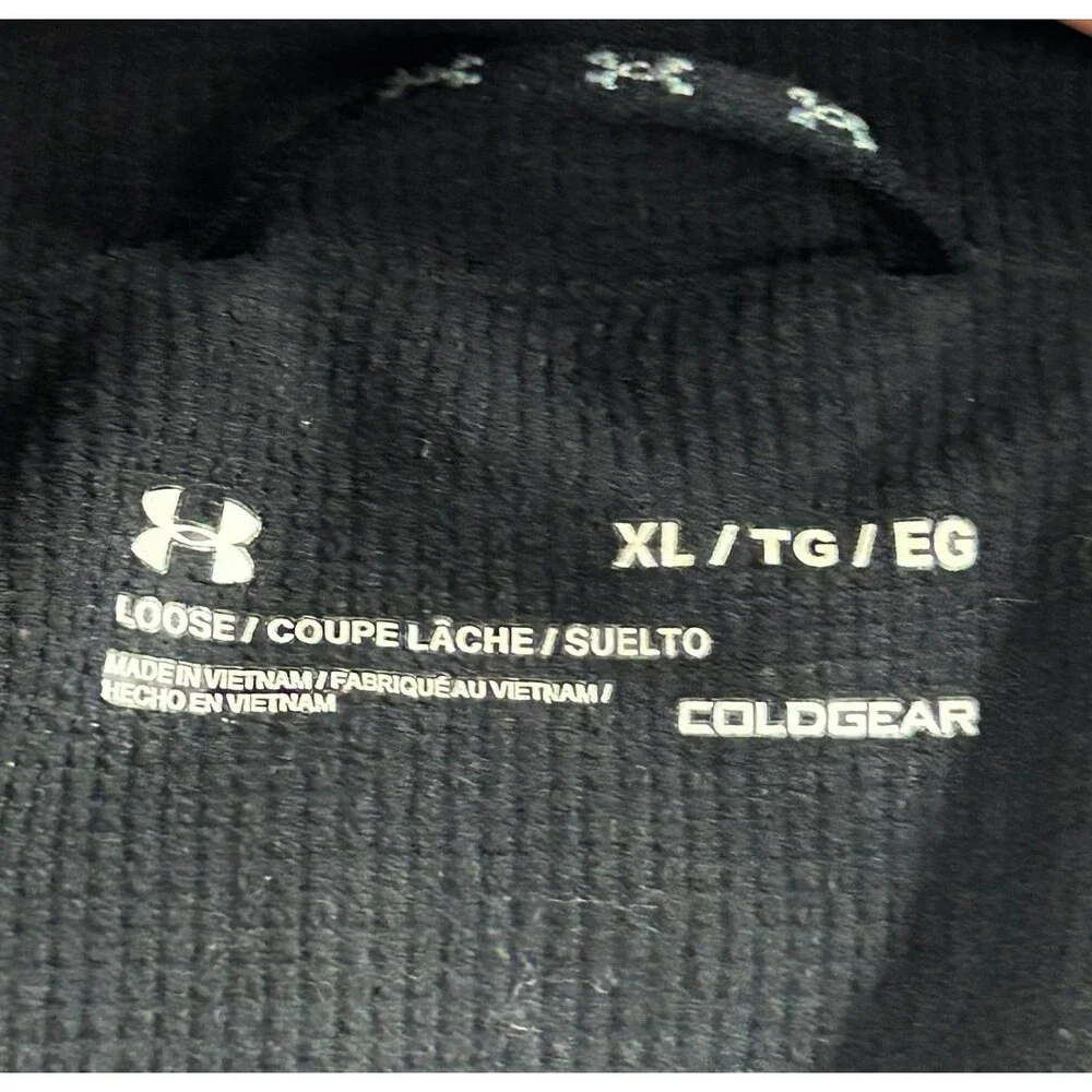Under Armour UA Storm Team Lacrosse Jacket Mens Black Pockets Waterproof XL